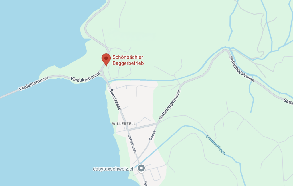 Schönbächler Baggerbetrieb AG | Route Karte